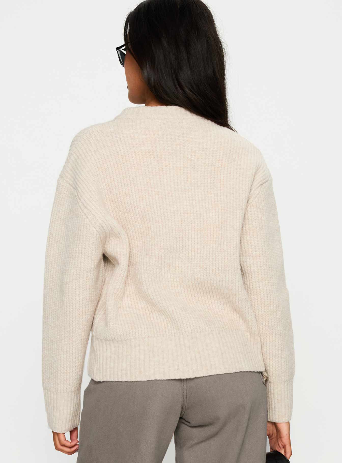 Lexene Zip Through Jumper Oat