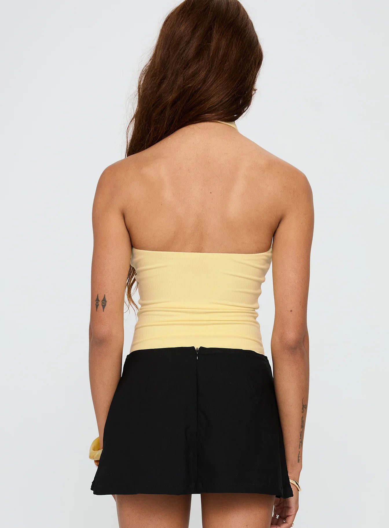 Dulce Vita Hardware Detail Bodysuit Lemon